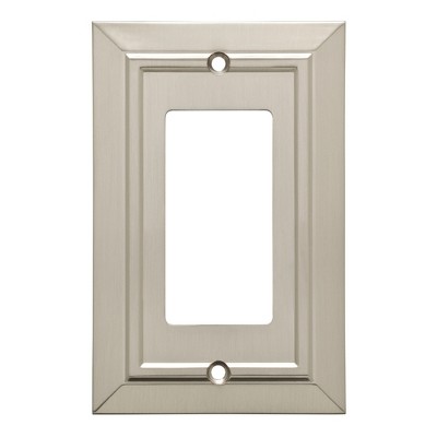 Franklin Brass Classic Architecture Single Decorator Wall Plate Nickel