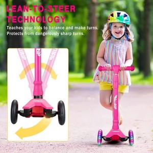 Scooters for Kids Ages 3-5, Kick Scooter for Boys Girls, 4 Adjustable Height,3 Light Up Wheels, Outdoor Activities for Toddlers from 3 to 12 Years Old - 1 of 4