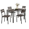 NicBex 5/7-Piece Vintage Style Dining Table Set & Backrest Chairs for Kitchen,Dining Room,Restaurant,Modern Dinette Set with Sturdy Frame - 4 of 4