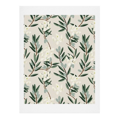 8"x10" Holli Zollinger Olive Bloom Art Print Unframed Wall Poster Buff Beige - Deny Designs
