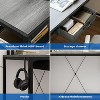 68 inch Gaming Desk with Power Outlet, Reversible L Shaped Desk with Monitor Stand & Storage Shelves, Corner Computer Desk - 4 of 4