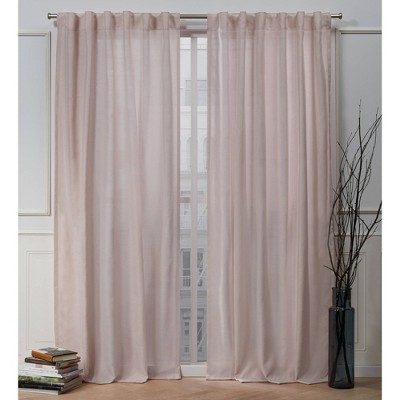 Light Filtering Window Curtain Panels, Blush Pink Curtain Panels