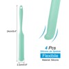 Unique Bargains Silicone Heat Resistant Non-Stick Long Handle Food Spatula for Jars 4 Pcs - 2 of 4