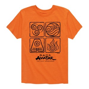 Boys' - Avatar: The Last Airbender - Four Elements Short Sleeve Graphic T-Shirt - 1 of 4