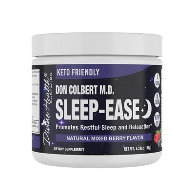 Divine Health Sleep-Ease - Melatonin, Ashwagandha & Natural Support - Sleep Aid Supplement - Sugar-Free Mixed Berry Flavor - 5.29 oz