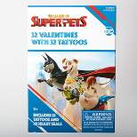DC Super Pets 32ct Valentine's Day Classroom Exchange Cards with Tattoos - Paper Magic