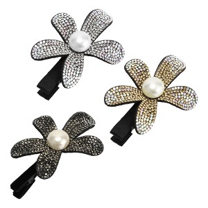 Unique Bargains Women's Fashion Elegant Duckbill Hair Clips Multicolor 3 Pcs - 1 of 3