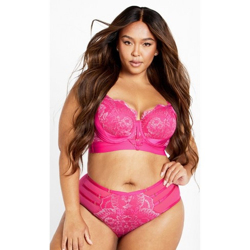 CITY CHIC | Women's Plus Size Alexis Cheeky - hot pink - 22W/24W