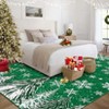Christmas Area Rugs, Snowflake Trees Washable Throw Carpet Rugs for Living Room Bedroom Kitchen Dining Room - 4 of 4