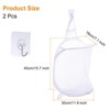 Unique Bargains Nylon Mesh Breathable Hanging Laundry Hamper with Hooks 2 Pcs - 2 of 3