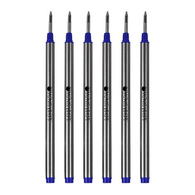 Monteverde Rollerball Pen Refill Fine Point Blue Ink 6 Pack (M223BU)