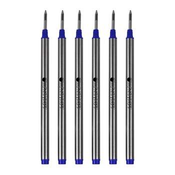 Monteverde Rollerball Pen Refill Fine Point Blue Ink 6 Pack (M223BU)