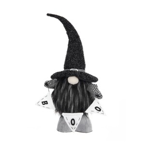 FURNIinspire Decorative Objects Fabric Gnome With Banner, Cute Doll Decor, Indoor Living Room Decorations For Holiday Party, Black, 4"*6"*20" - 1 of 4