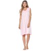 Casual Nights Women's Sleeveless Flower Satin Nightgown - 2 of 4