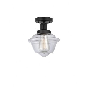 Oxford - 1 Light Semi-Flush Mount In Industrial Style-8.25 Inches Tall and 6.5 Inches Wide - 1 of 1
