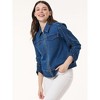 Jones New York Shirred Sleeve City Denim Jacket - 2 of 3