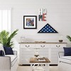 Americanflat Memorial Flag Case Small Frame in Black MDF with Polished Plexiglass 11.25" x 15.75" Fits Folded Flag of 3" x 5" - 4 of 4