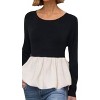 Women's LUCY BUBBLE HEM TOP - VaVa - 2 of 3