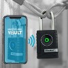 Master Lock 5-5/16 in. H X 1-1/16 in. W X 2-7/32 in. L Metal Single Locking Bluetooth Padlock - 2 of 4