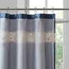 LunaLulinlk Faux Silk Embroidered Floral Shower Curtain - 4 of 4