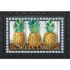 Checkered Pineapple Everyday Doormat Indoor Outdoor 30" x 18" Briarwood Lane - 2 of 4