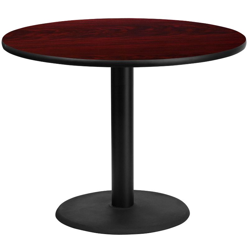 Flash Furniture 42'' Round Laminate Table Top with 24'' Round Table Height Base, 1 of 3