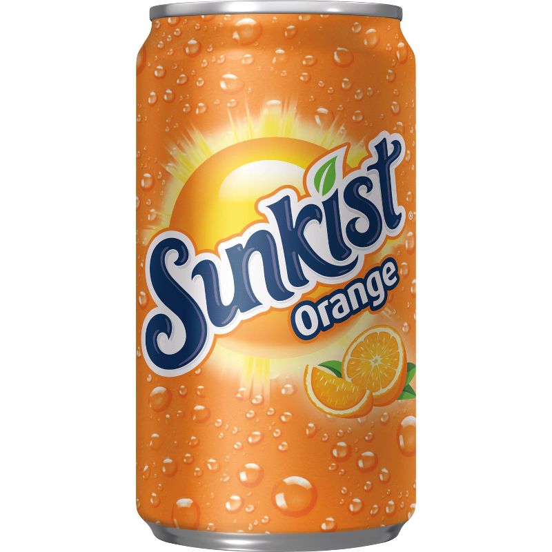Sunkist Orange Soda - 10pk/7.5 fl oz Mini Cans, 5 of 8
