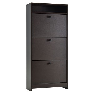 NicBex Shoe Cabinet with 3-Flip Drawers and Open Shelf Farmhouse Shoe Storage Cabinet with Handles for Entryway,Hallway - 1 of 4