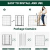 Nasitip 40"/48" Black 8/16-Panel Dog Playpen, Indoor Outdoor Heavy Duty Metal Pet Exercise Pen with Wide Door & Low Threshold - 4 of 4