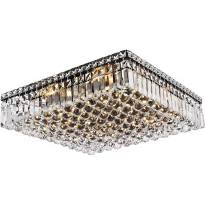 Elegant Lighting Maxime 20 inch black flush mount - 1 of 4