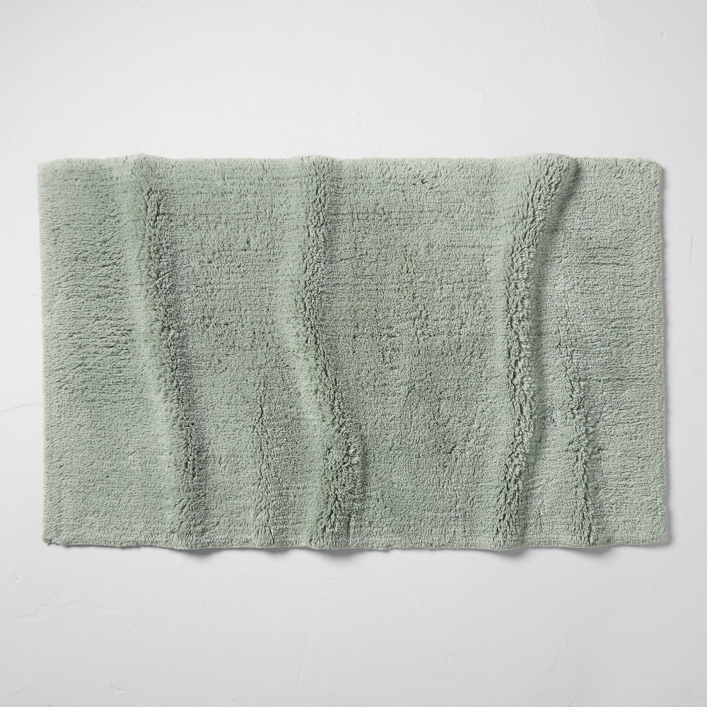 24inx40in Ultra Soft Tufted Bath Rug Light Sage Green - Casaluna™