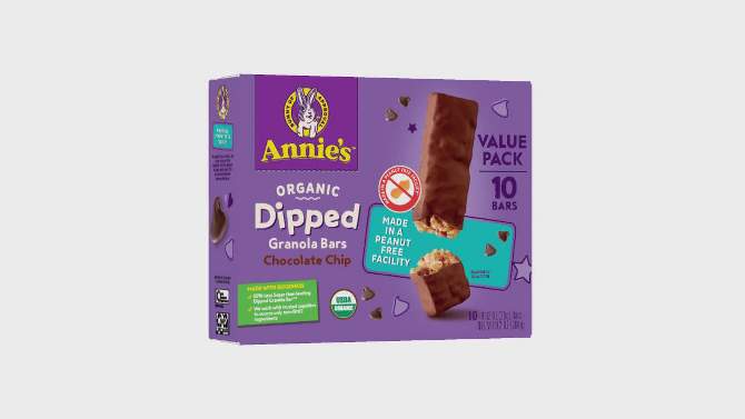 Annie&#39;s Organic Chocolate Dipped Granola Bars - 10ct/9.2oz, 2 of 10, play video