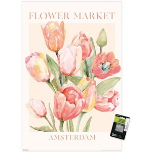 Trends International Reinders: Flowers - Tulip Market Amsterdam Unframed Wall Poster Prints - 1 of 4