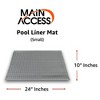 Main Access Large Pool Step Ladder Guard Mat, Accessory Only, Gray + New Main Access ProSeries Above Ground Swimming Pool Step Ladder, White - image 4 of 4