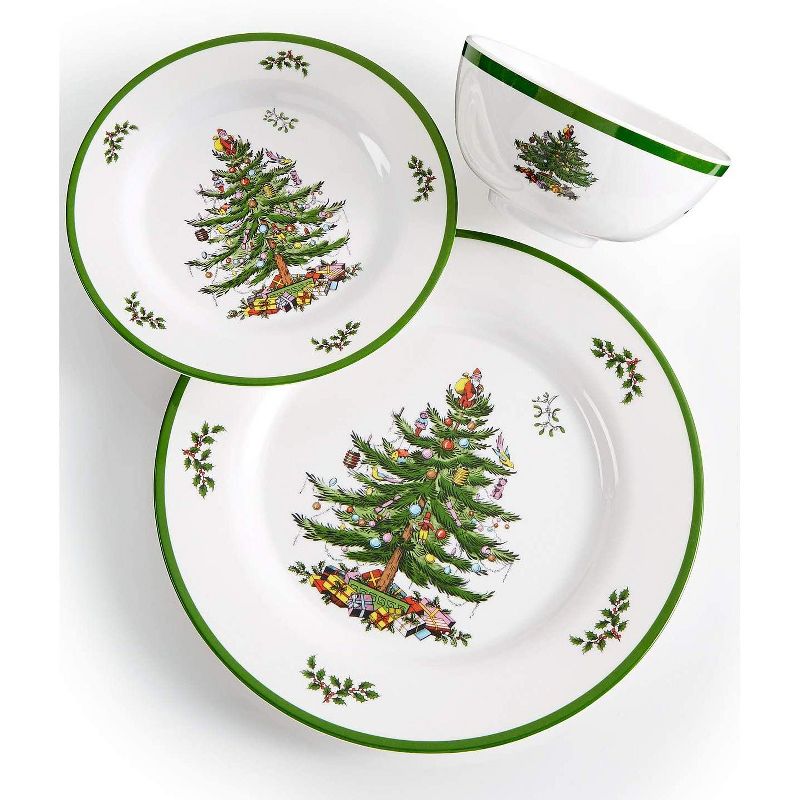 Spode Christmas Tree Melamine Dinner Plates, Set of 4 - 11 Inch, 5 of 8