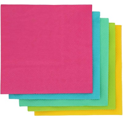 Juvale 200-pack Bulk 2-ply Disposable Paper Cocktail Napkins, 5 ...