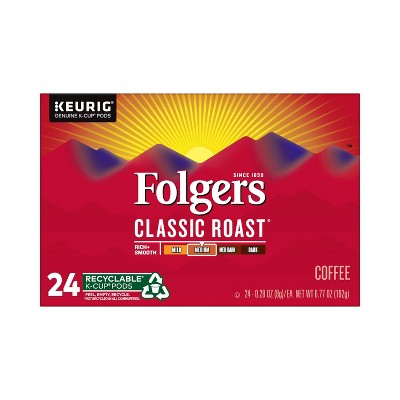 Folgers Classi Medium Roast Coffee Pods - 24ct