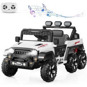 24V 6-Wheel Kids Ride On Car, 4WD Switchable Electric Vehicles, Remote Control, 3 Speeds, Bluetooth & LED Lights - 1 of 4