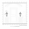 Livex Lighting Cambridge 3 - Light Post Light in  Brushed Nickel - 3 of 4
