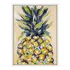Kate and Laurel Sylvie Pineapple Study No 2 Framed Canvas by Rachel Christopoulos, 18x24, White - 2 of 4