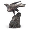 SPI Home Perching Hawk Sculpture – 28” Tall Aluminum Wildlife Accent in Bronze Finish for Rustic and Lodge Decor - 3 of 4