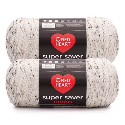 Red Heart Super Saver Yarn 12 Pack-Aran Fleck