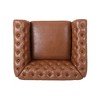 39.5" PU Chesterfield Tufted Accent Chair with Nailhead Trim and Diamond Stitch for Living Room - 4 of 4