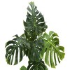 GlasFlength Artificial Plants Artificial Rubber Tree Artificial Monstera Tree Faux Plants for Indoor Home Decor, Green, 33.5"*29.5"*55" - 4 of 4