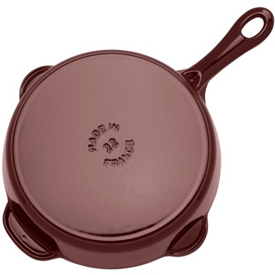Grenadine Cast Iron 8.5-inch Deep Skillet with Ceramic Coating
