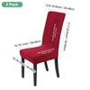 Unique Bargains Waterproof Jacquard Elastic Band Durable Dining Chair Slipcovers - 3 of 4