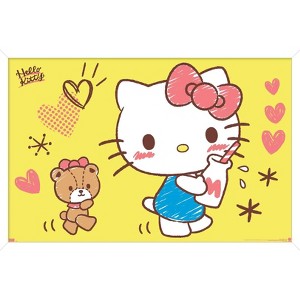 Trends International Hello Kitty: 25 Snack Time - Milk Framed Wall Poster Prints - 1 of 4