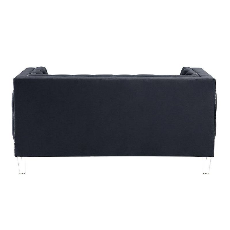 64&#34; Ansario Sofa Charcoal Velvet - Acme Furniture, 6 of 13