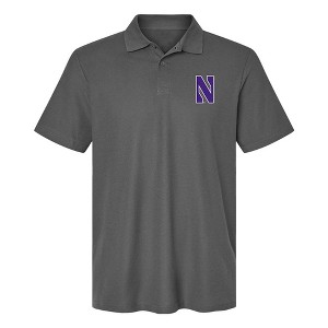 Men's Northwestern University Primary Mark Cotton Polo Short Sleeve T-Shirt - 1 of 4