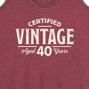 Women's - Instant Message - Certified Vintage 40 Graphic Racerback Tank - 2 of 4
